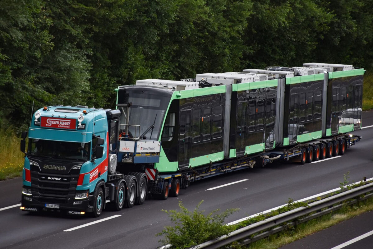 01-5265 -WSI - Scania R Highline CR20H 8x4 Manoovr  7 achs mit 2achs Dolly " Gruber "
